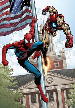 Spider-Man and Iron-Man as Marvel's Coolest Heroes
