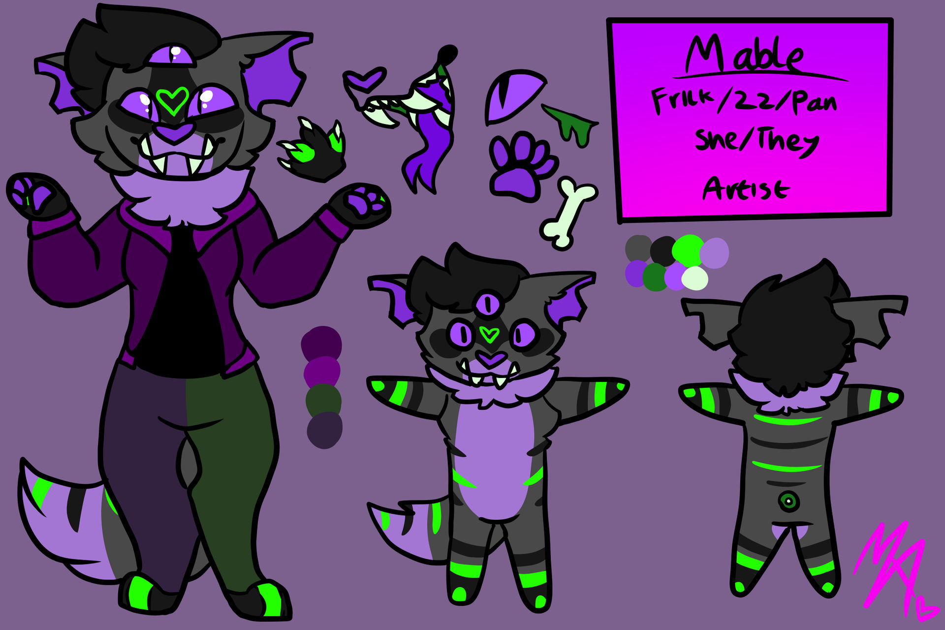 Mable Questionable Mable refrence sheet by BonesAmanita684 on DeviantArt