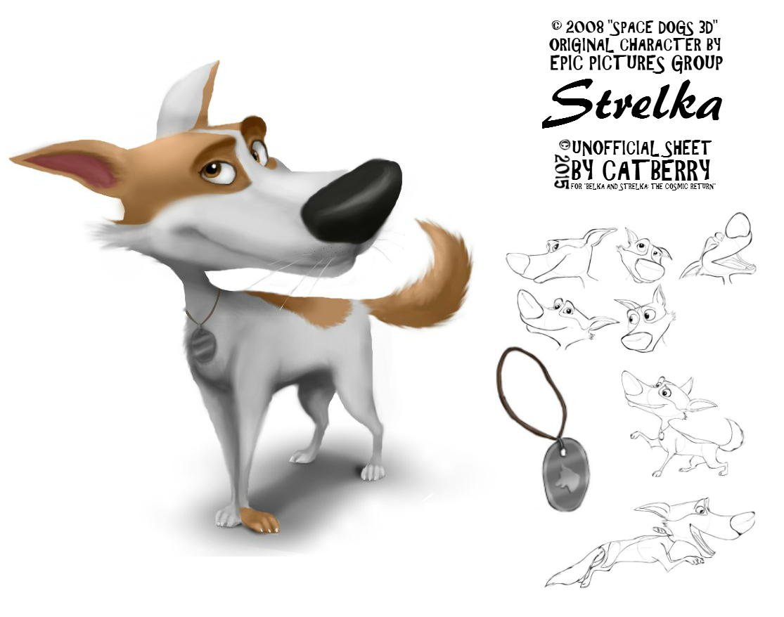 Strelka - model sheet by 4Catberry on DeviantArt