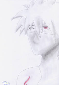 Kakashi drawn with pencil