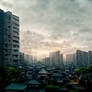 busy japanese residential area 1
