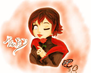 Ruby Like A Rose by 1angel0wings1