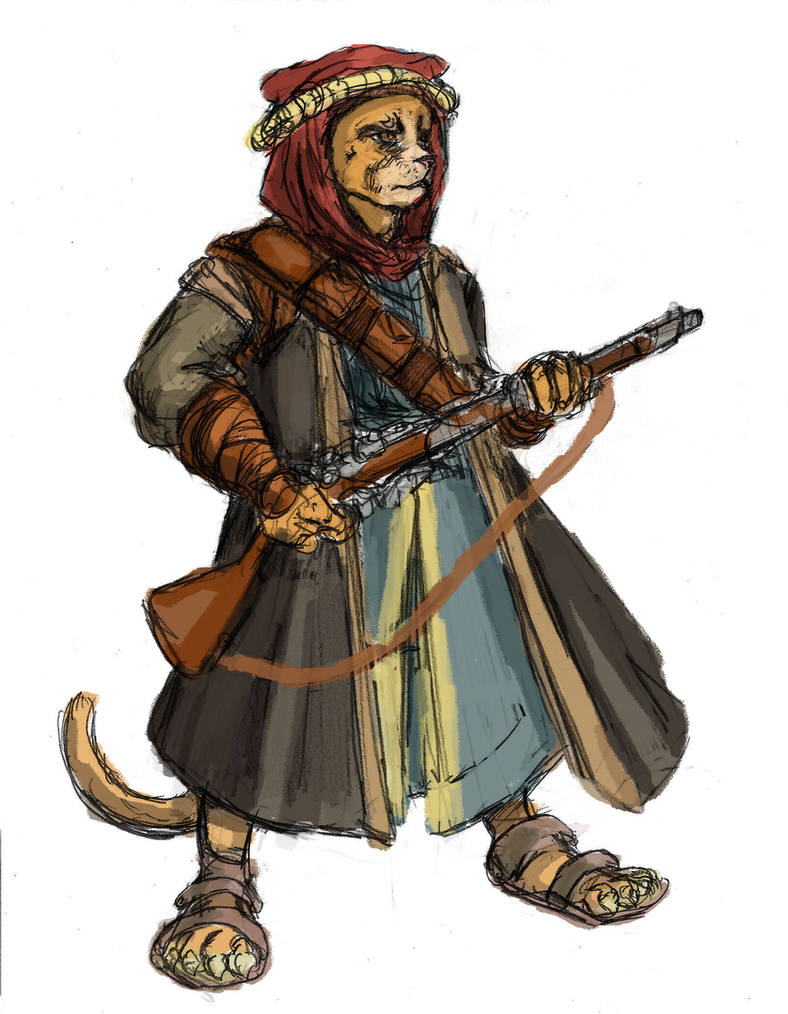 Desert Cat Nomad Rifleman By TheLivingShadow On DeviantArt desert-cat-nomad-rifleman-by-thelivingshadow-on-deviantart