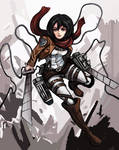 Mikasa by TheLivingShadow