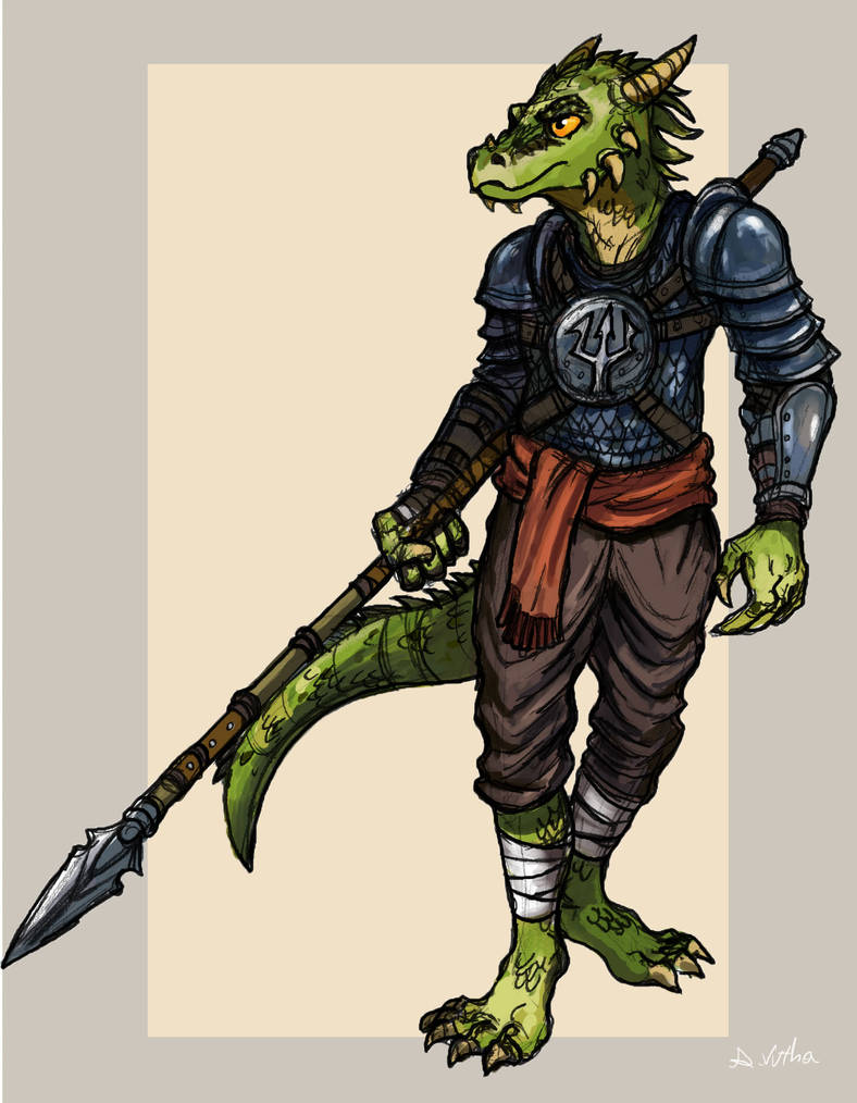 Argonian Ranger Argonian Lancer by TheLivingShadow on DeviantArt
