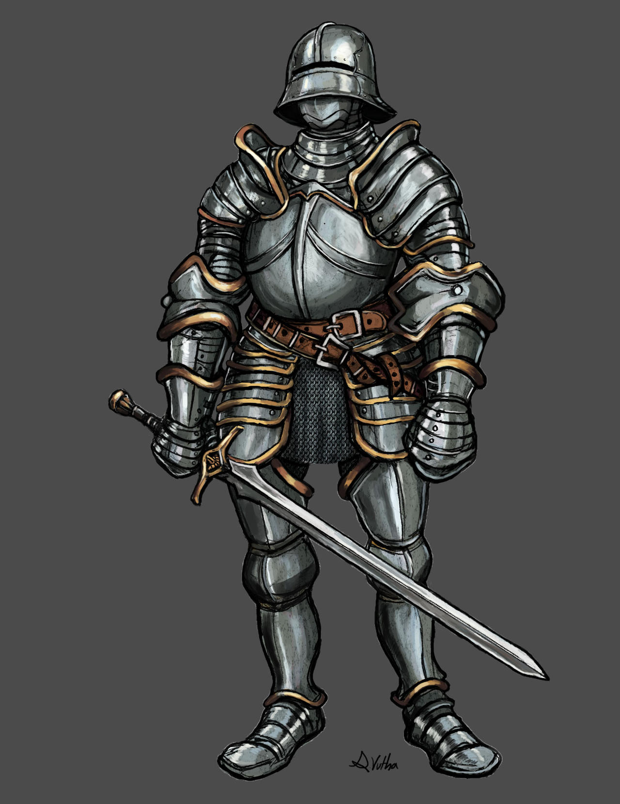Gothic Knight by TheLivingShadow on DeviantArt