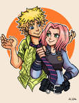 NaruSaku - Zootopia by TheLivingShadow
