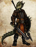 Argonian Mercenary 01 by TheLivingShadow