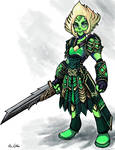 Peridot - Warrior Gem by TheLivingShadow
