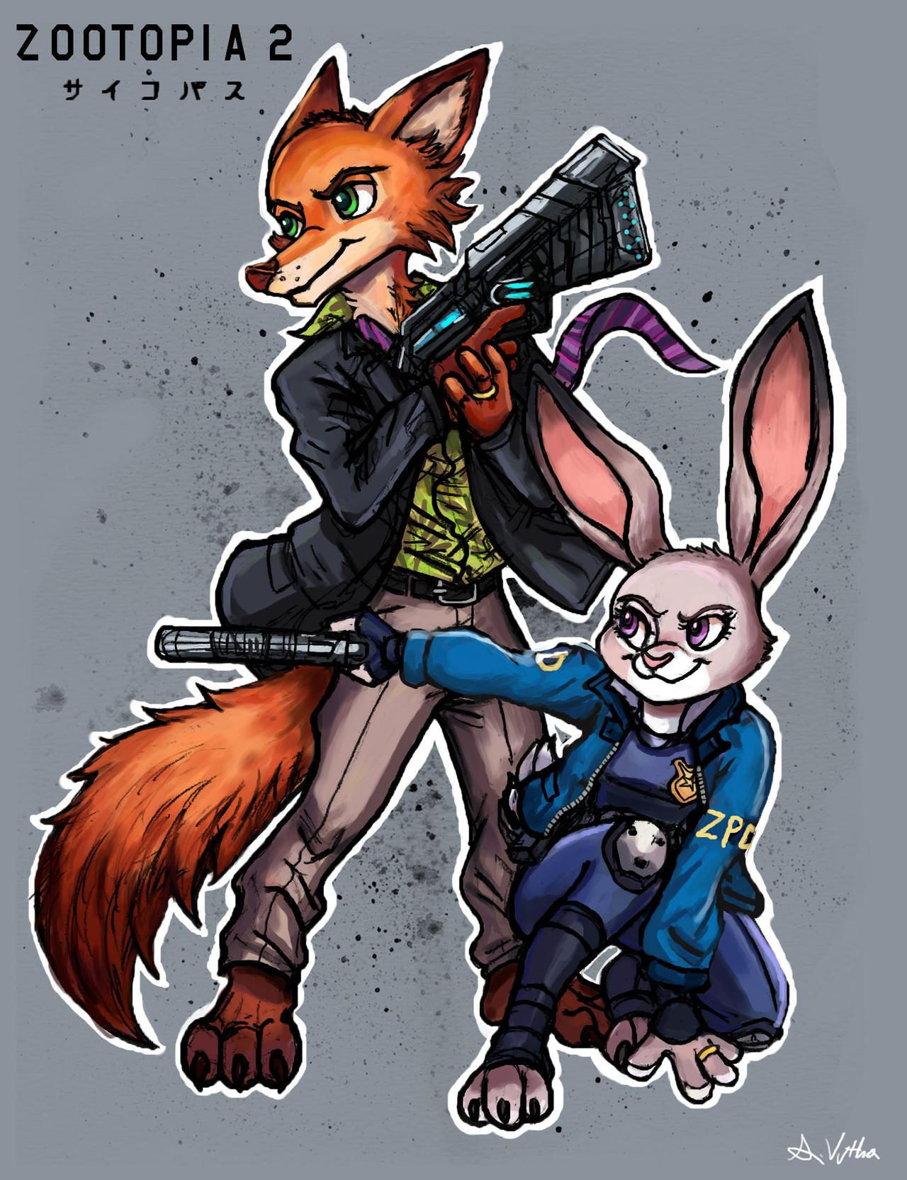 Nick and Judy - Zootopia/Psychopass 02