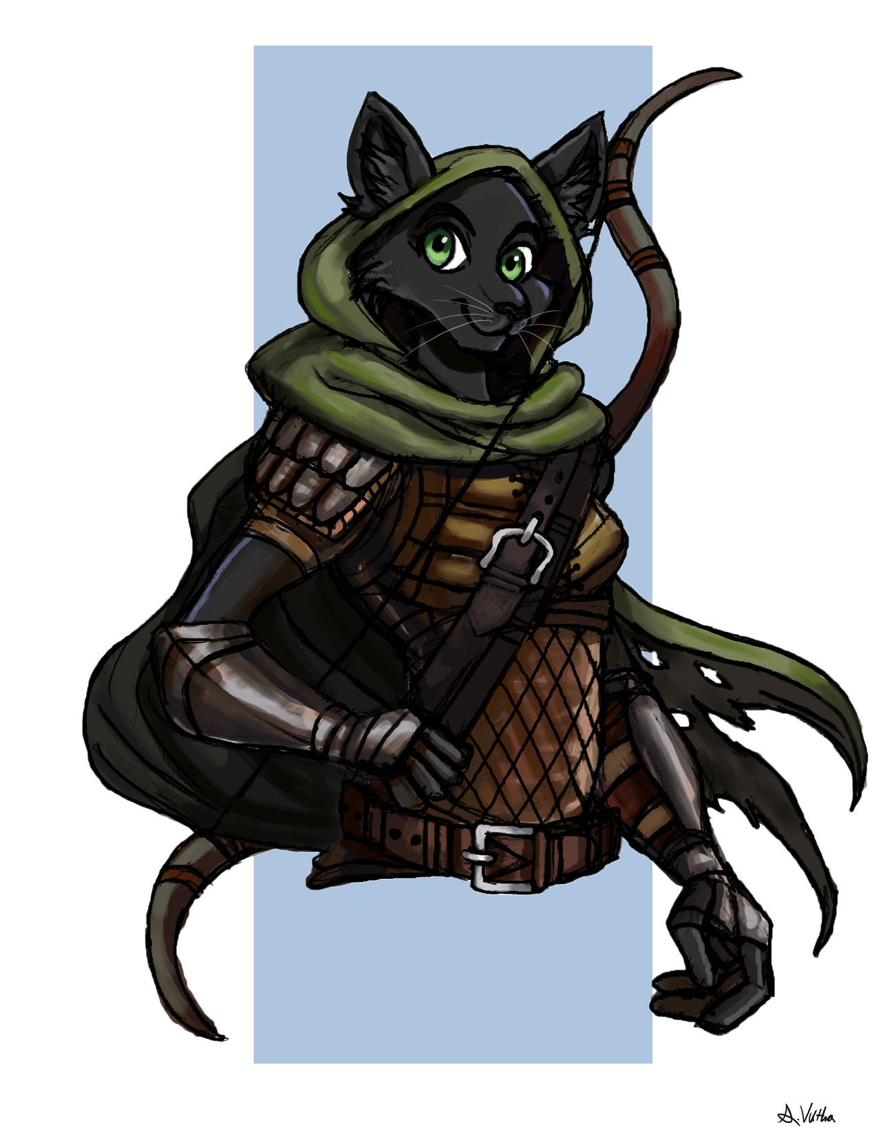 Tabaxi Ranger Token Tabaxi Ranger - DnD Commission by TheLivingShadow on DeviantArt