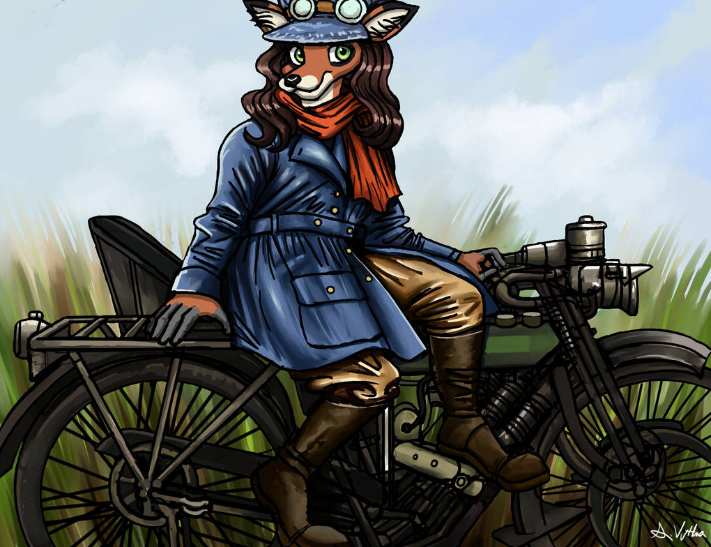 Amelia the Dispatch Rider - Commission by TheLivingShadow on DeviantArt