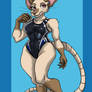 Ruby the Rat - Ready for a Swim! (Artfight Attack)