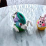 Suicune and Happiny Cupcake Charms