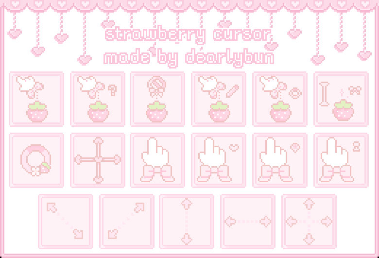 Strawberry Cursor Pack FTU By Dearlybun On DeviantArt strawberry-cursor-pack-ftu-by-dearlybun-on-deviantart