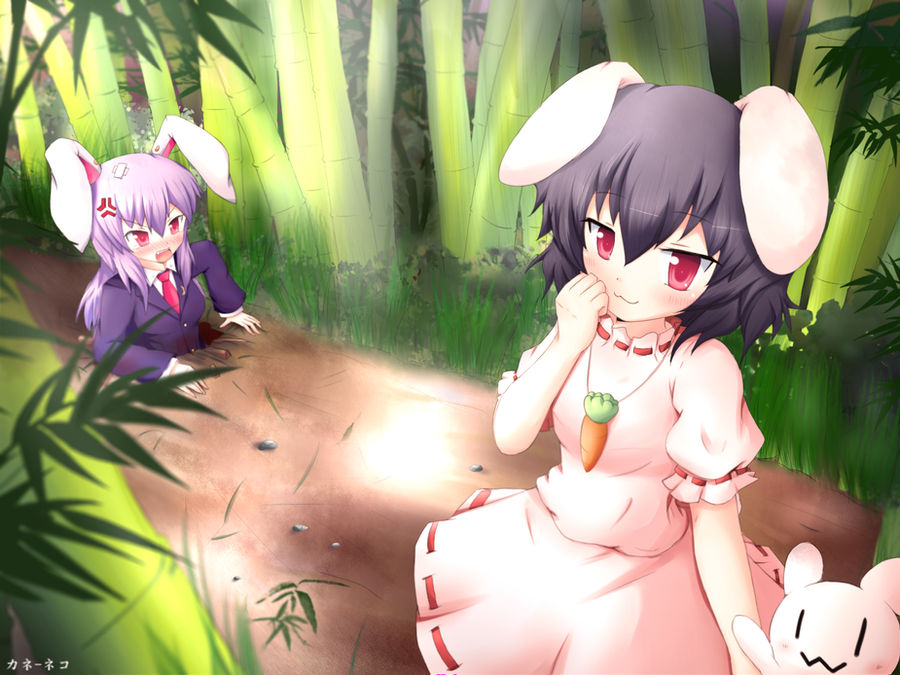 Touhou Inaba Tewi and Udonge