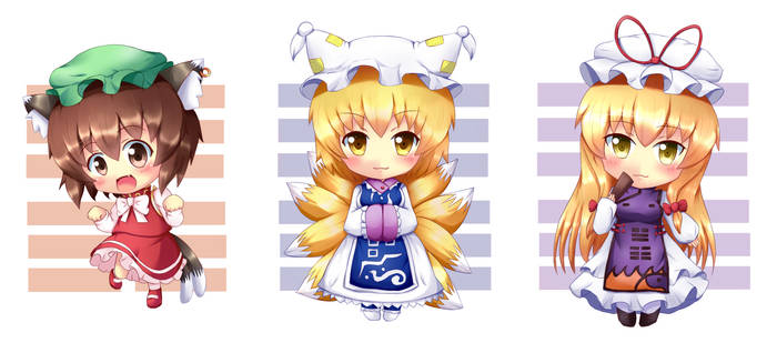 Touhou chibi - Yakumo family