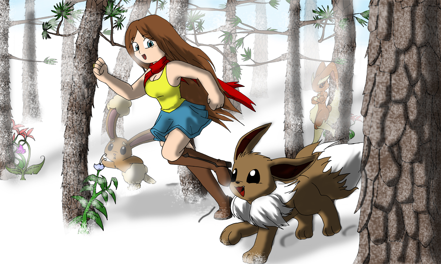 Lou: Sinnoh woods race