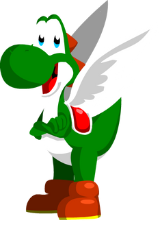 Yoshi with wings