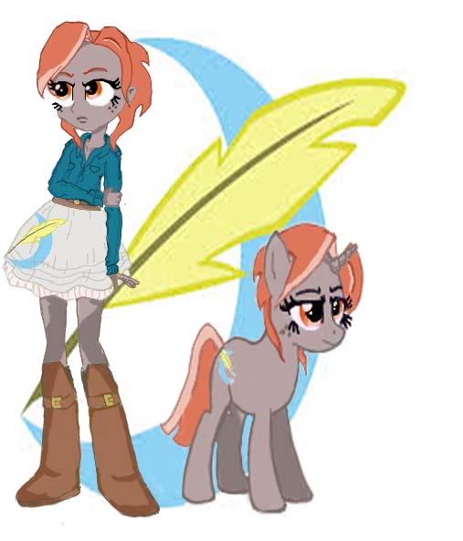 Ash Quill  Equestria girl and pony