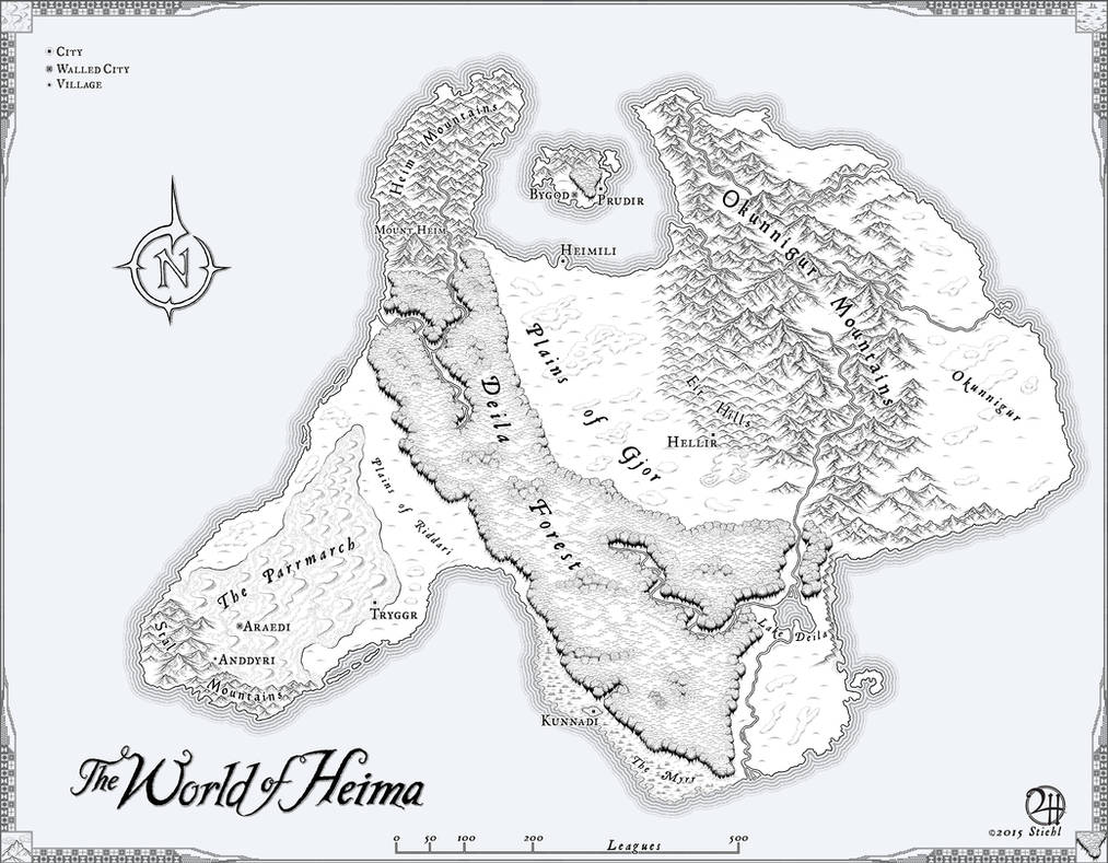 Heima: Commissioned Map for Novel by XianPryde