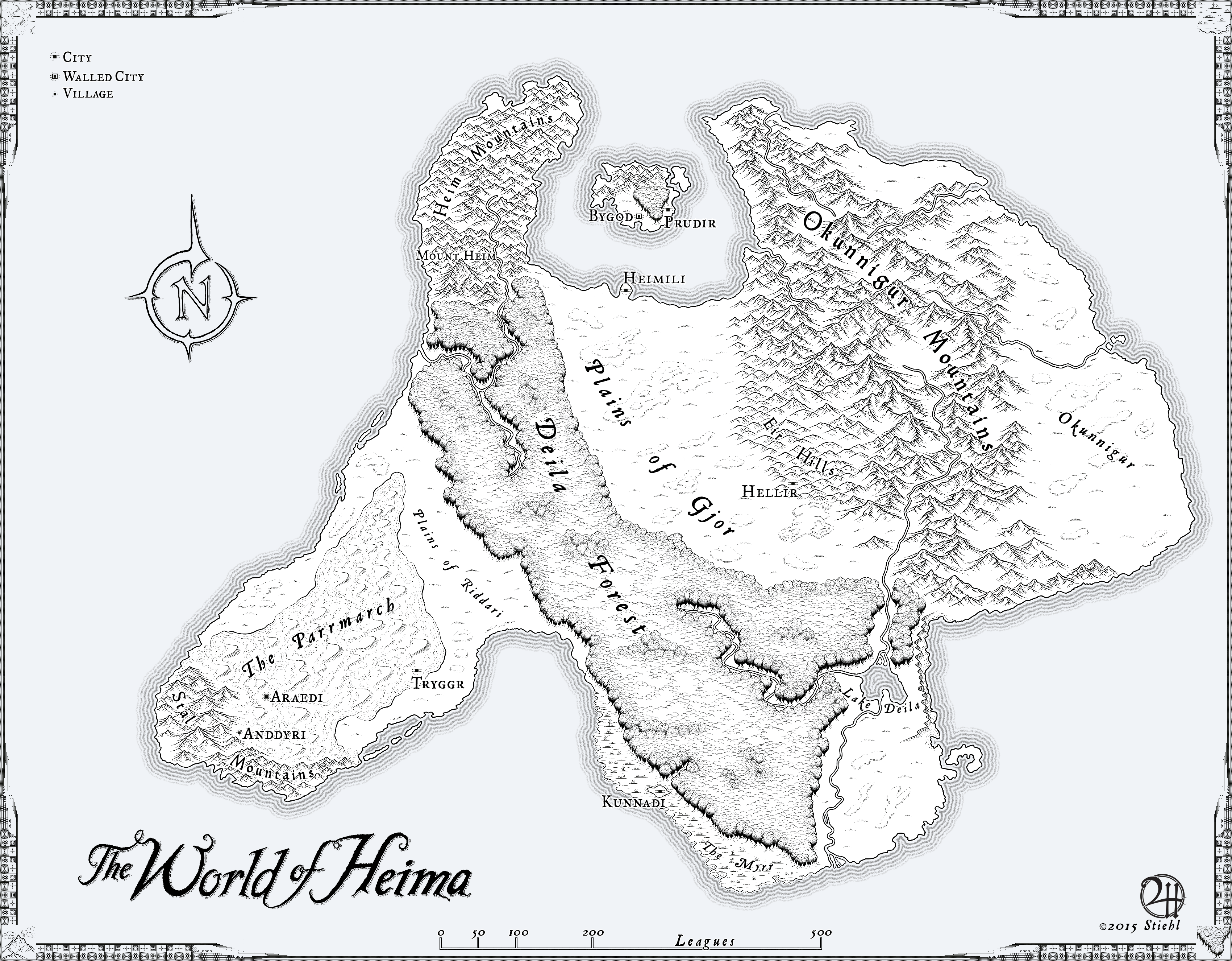 Heima: Commissioned Map for Novel