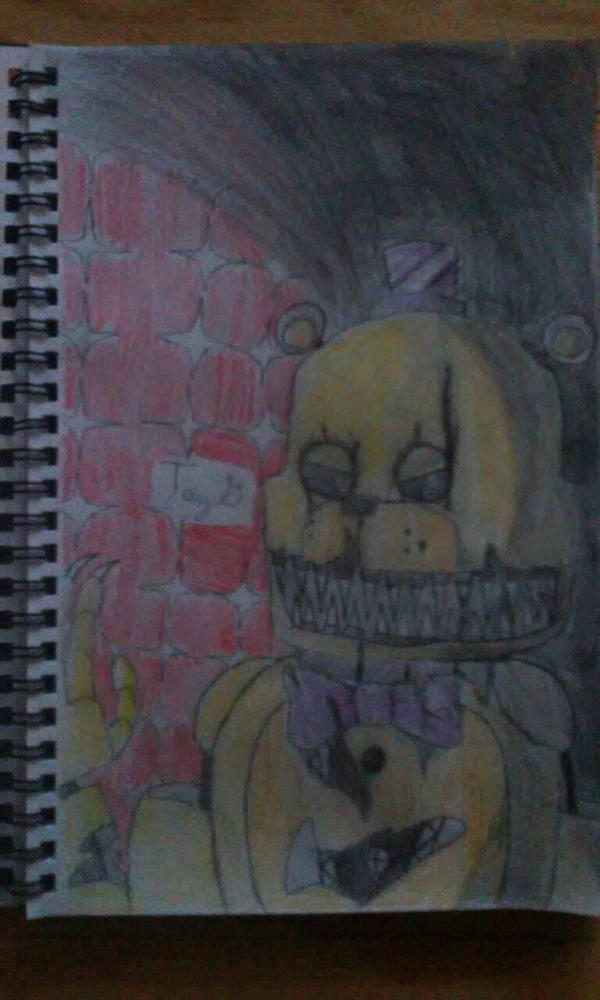 nightmare fredbear (color) by 1tailszebest23 on DeviantArt