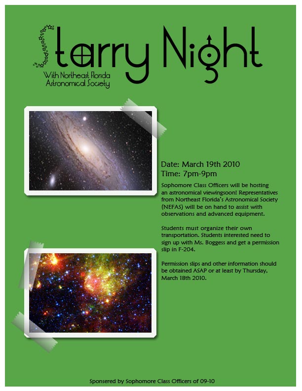 Starry Night Flyer Design