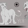 Lion Ref sheet YCH (9/10 slots Open)