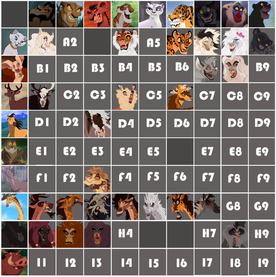 Random Beast Table September Random Animal chart 2 - Open- extended by DarkSavannaKing on ...