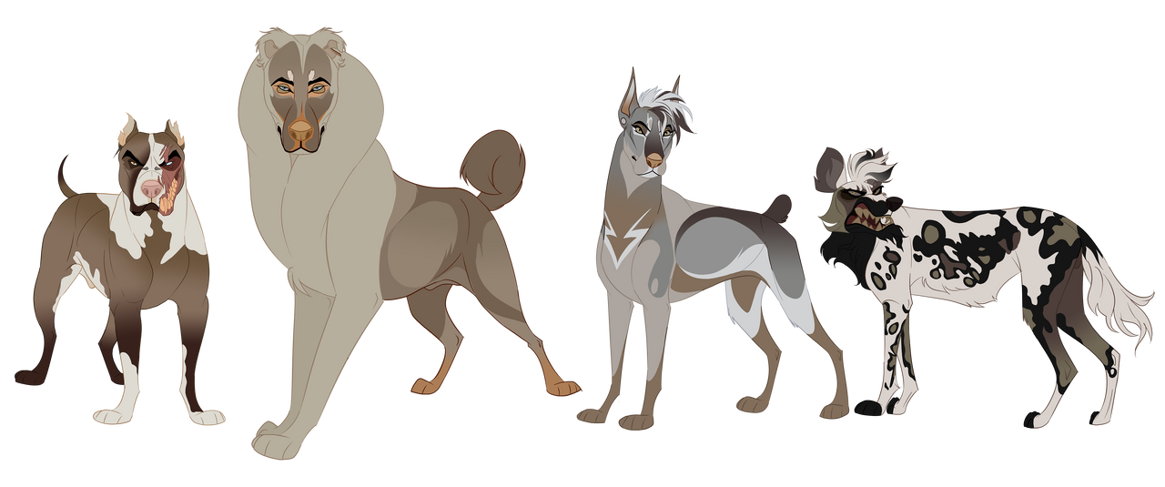 Deviantart Characters Dogs Dog adopts - 1/4 open by DarkSavannaKing on DeviantArt