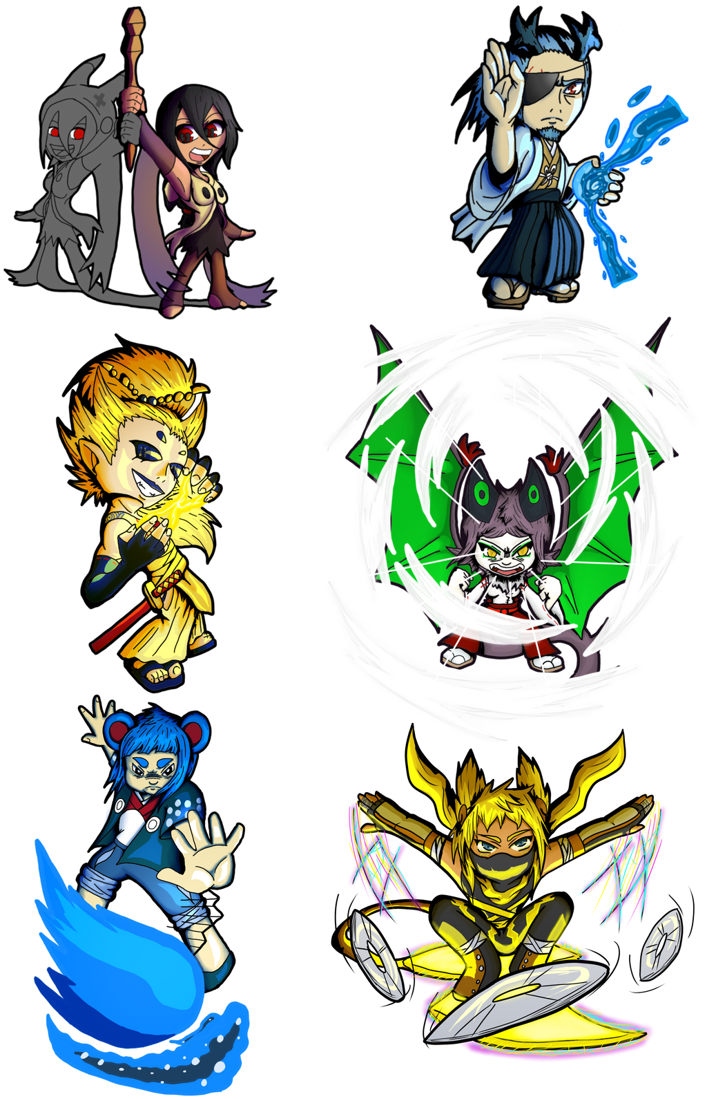 Character Chibis 3 by TheBlackMark on DeviantArt