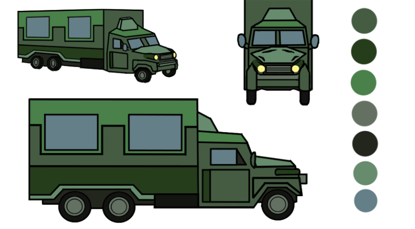 Trucker Reference Truck reference sheet by Kimorox on DeviantArt