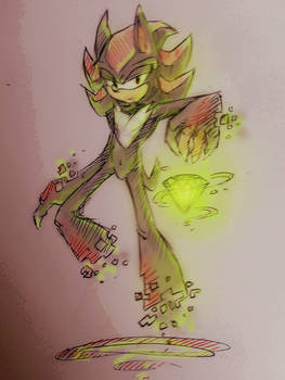 Shadow the Hedgehog- Chaos Portal Sketch