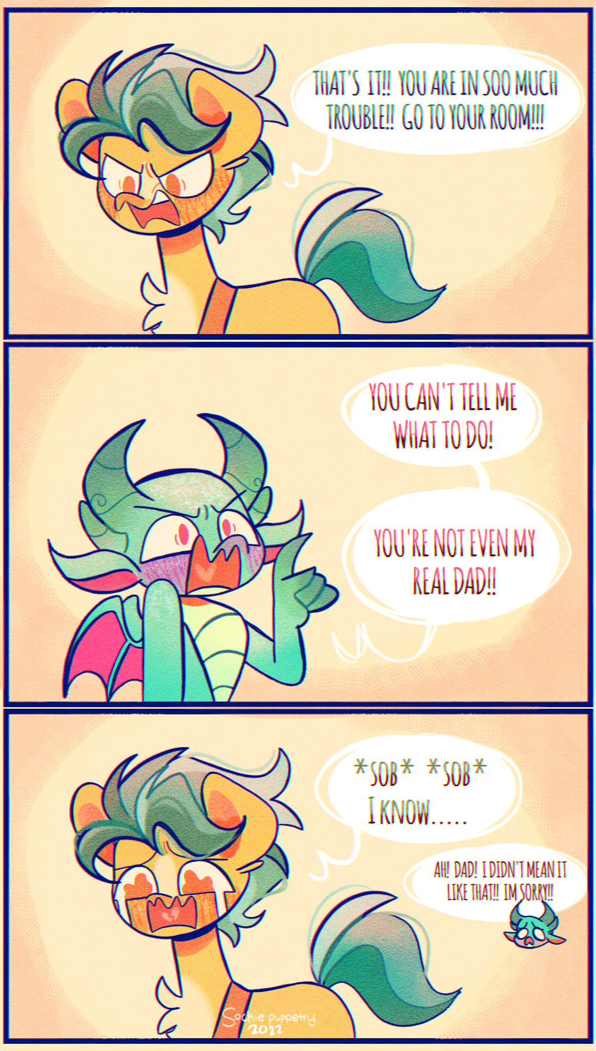 Lizard bab and horse parent
