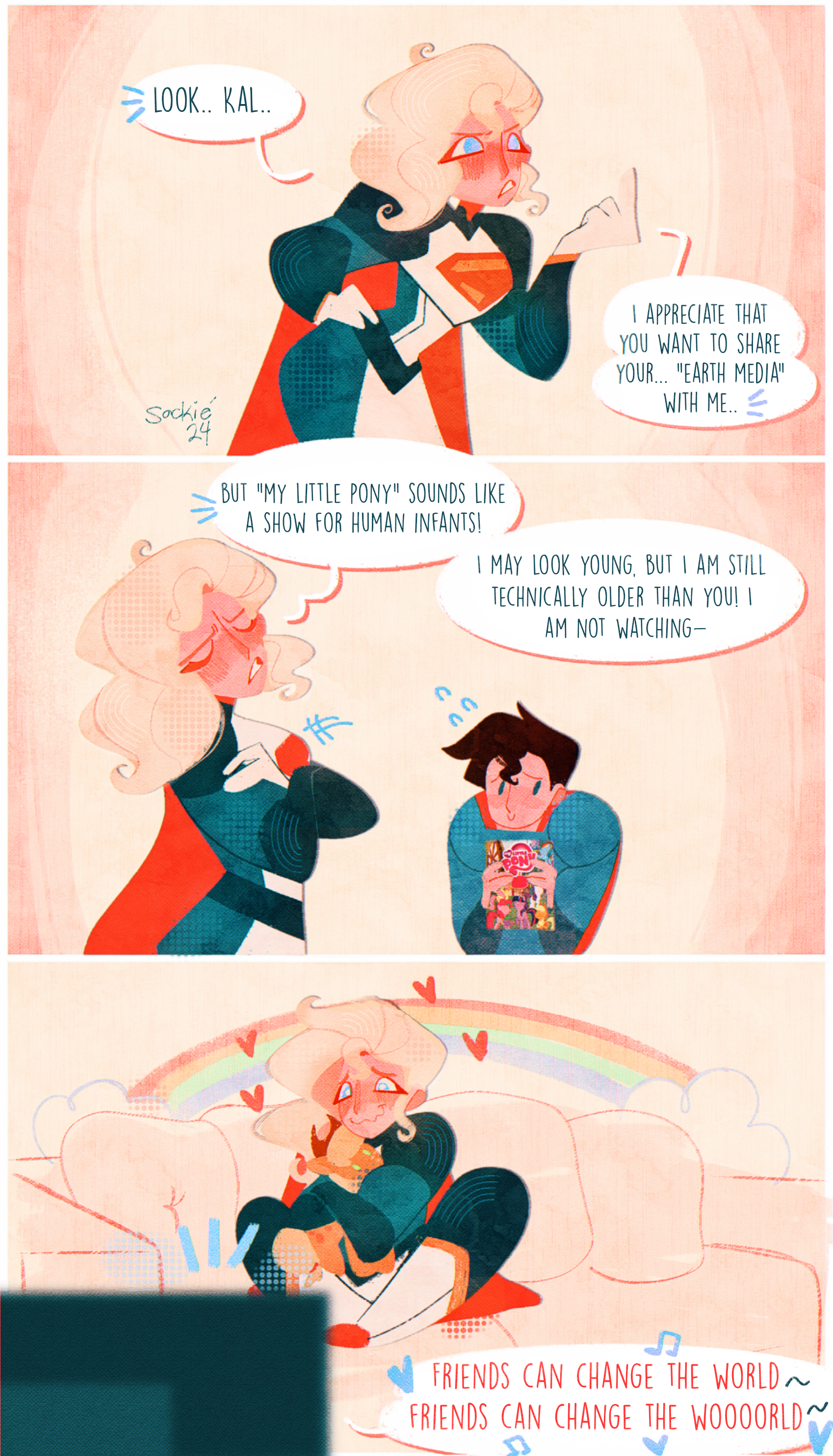 Supergirl and earth media