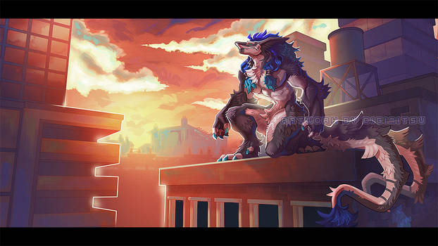 [Finished] YCH: Atop Building