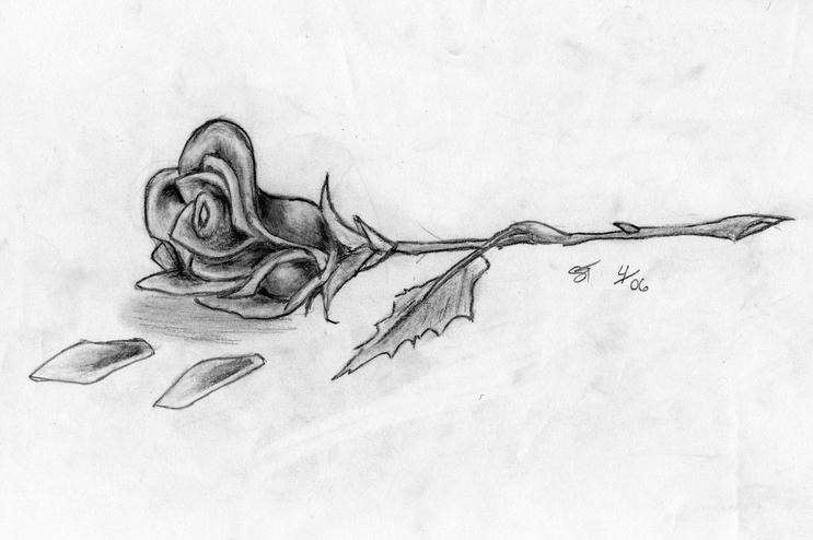 fallen rose by hellstained on DeviantArt