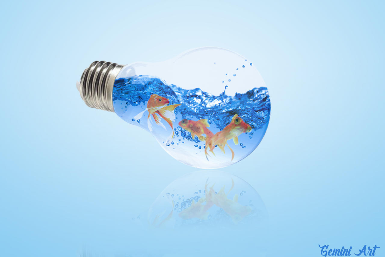 Fish In Light Bulb Fish In Light Bulb by gabe360 on DeviantArt