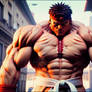 Overpowered Ryu. Fighter of Streets. Concept Art