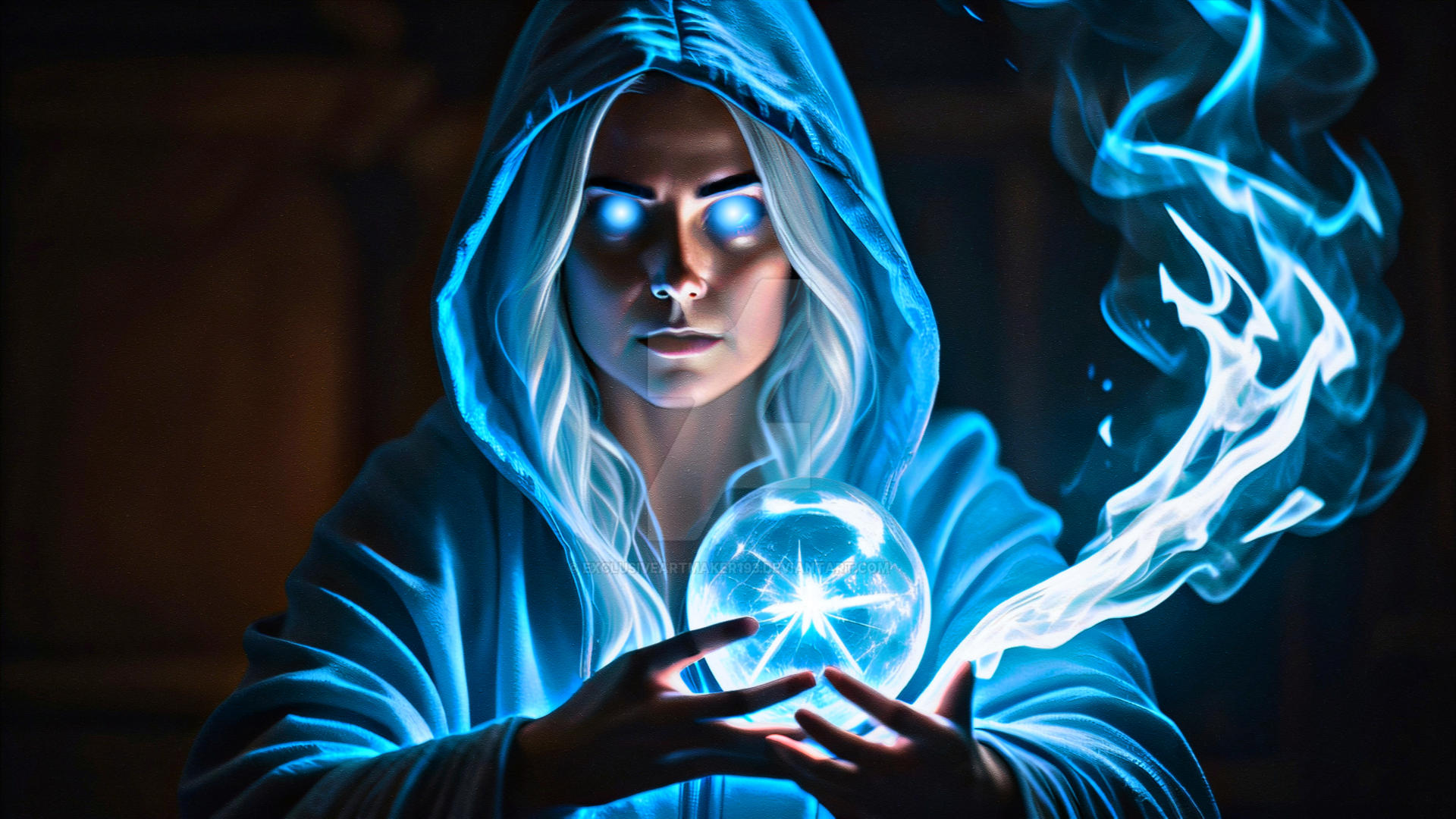 Mystical Blue Magic (No Official Title) by QuixoticDigitalz on DeviantArt