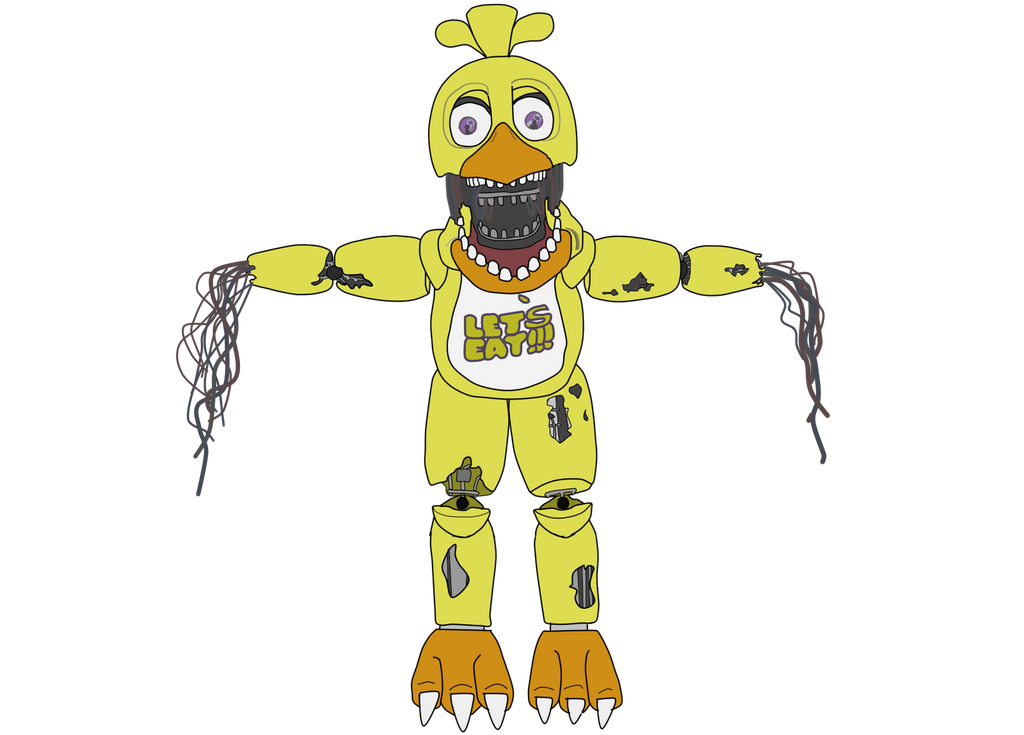 Withered Chica - Five Nights At Freddy's 2 by J04C0 on DeviantArt