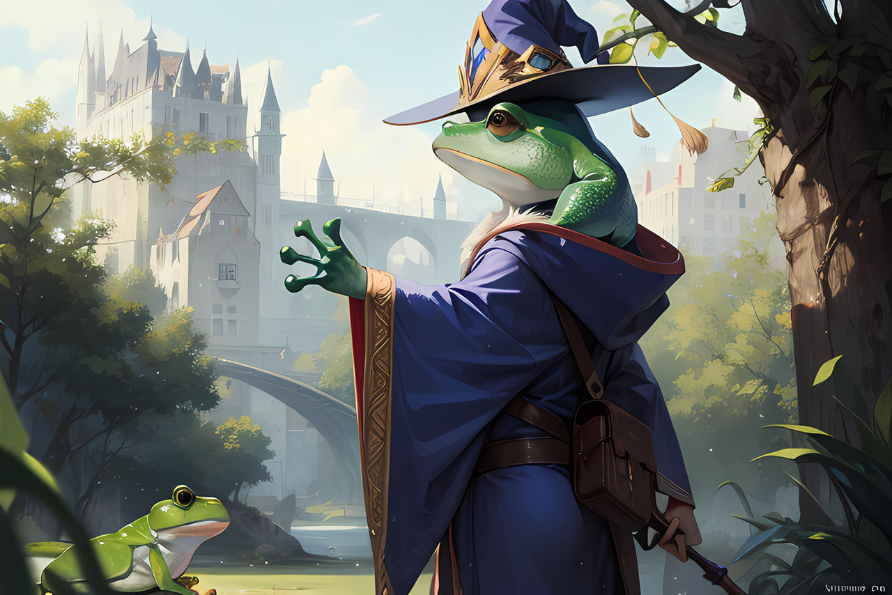 Fat Wizard Frog Frog Wizard Wallpaper by r0b0trabbit on DeviantArt
