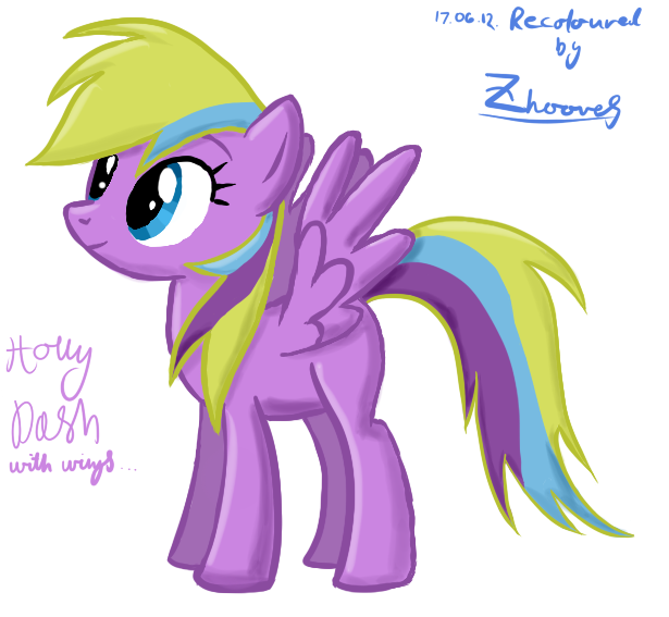 Holly Dash with wings (Rainbow Dash recolour)