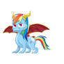 SpyDash (Rainbow Dash/Spyro hybrid)