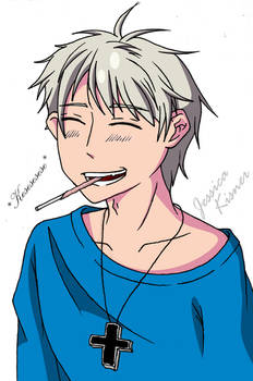 Hetalia~Prussia with Pocky