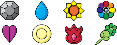 Pokemon~Badges~Generation 01 by angelsinthewindow on DeviantArt