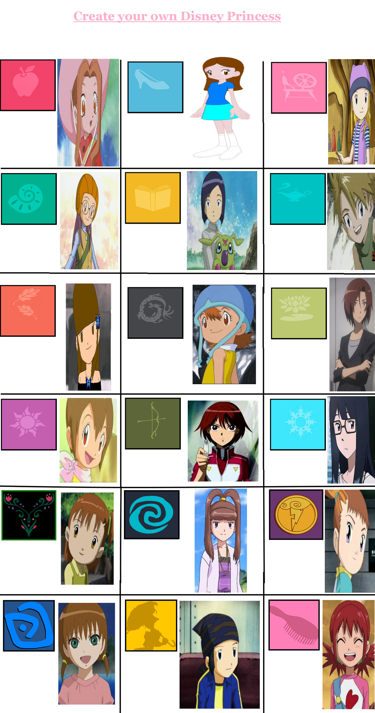 Digimon Disney princesses by DigiAsiaGirl on DeviantArt