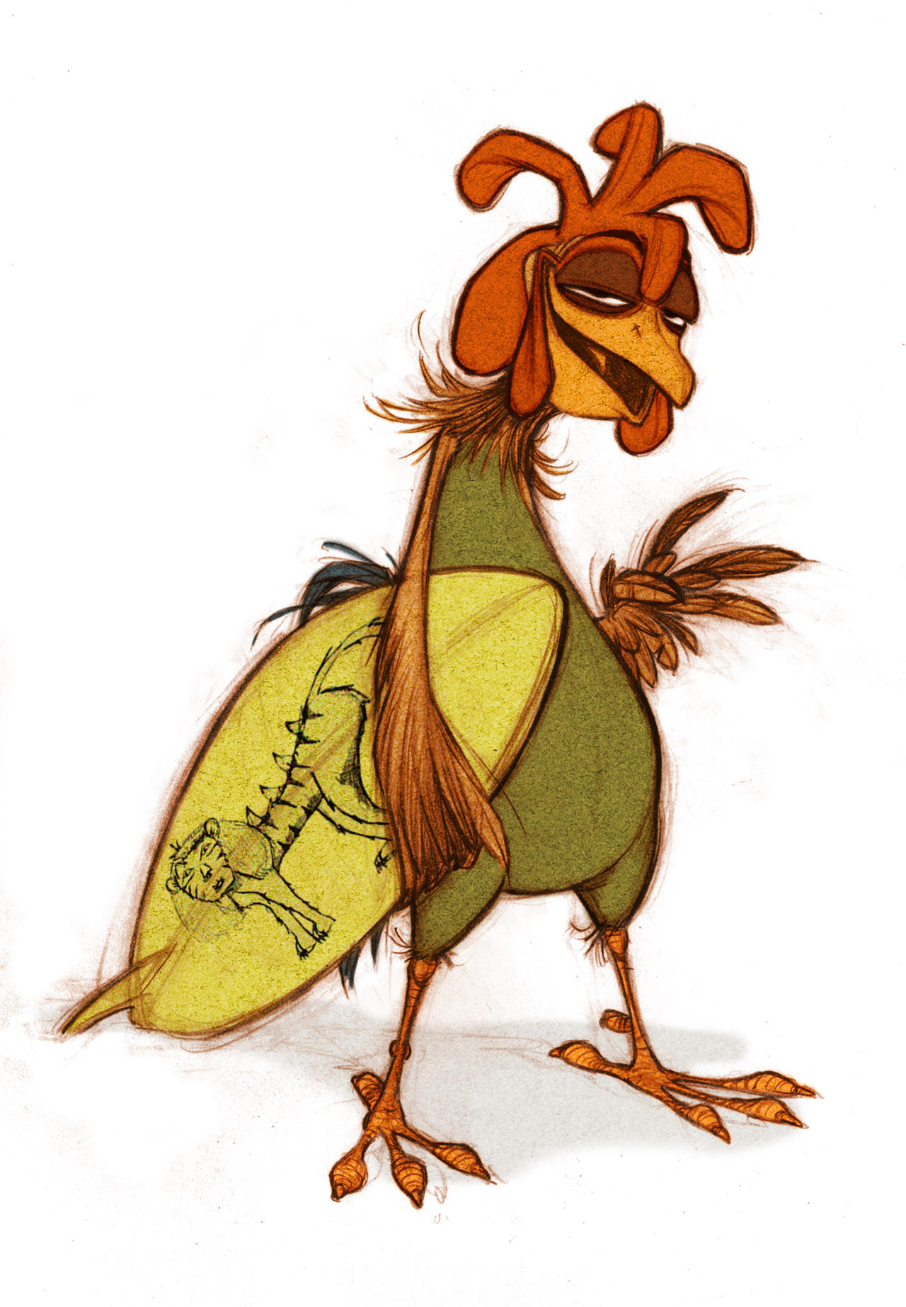Surf's Up Concept: Chicken Joe by Markendria2007 on DeviantArt