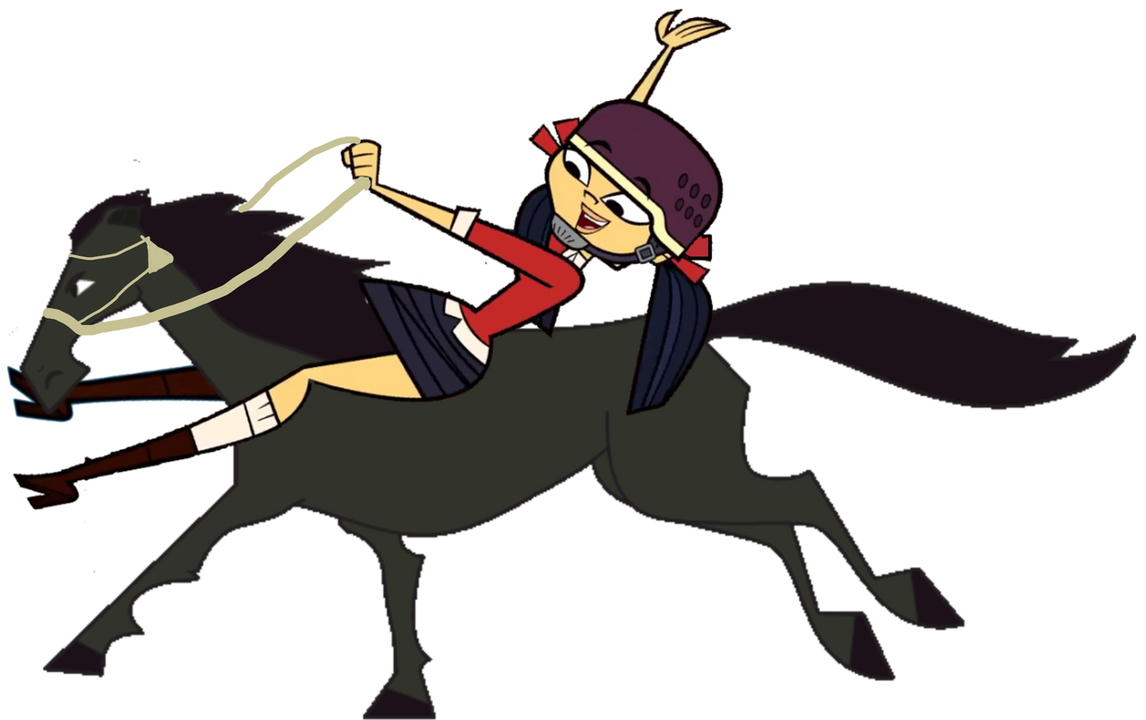 Kitty rides on a horse by Markendria2007 on DeviantArt